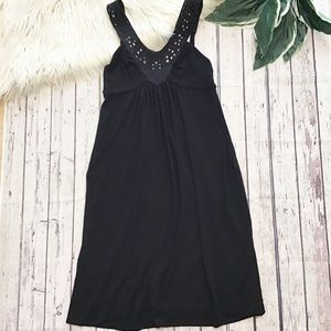 BCBGMAXAZRIA babydoll embroidered dress size small